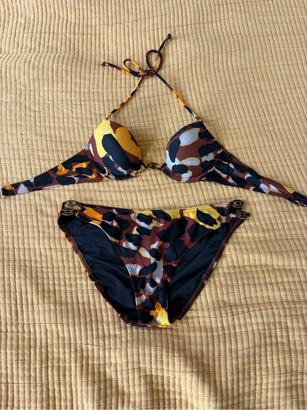 Victoria’s Secret Y2K Camo Bikini Set, size S bottoms & 34A top
